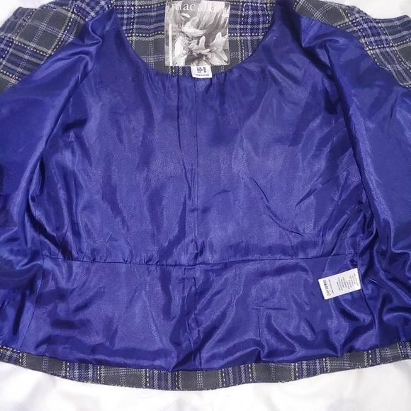 Mac&Jac Plaid Peplum Blazer - Picture 5 of 8